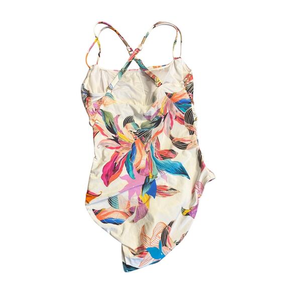 La Blanca Floral One-Piece Swimsuit Size 6 / Medium Tropical Print - Picture 3 of 8